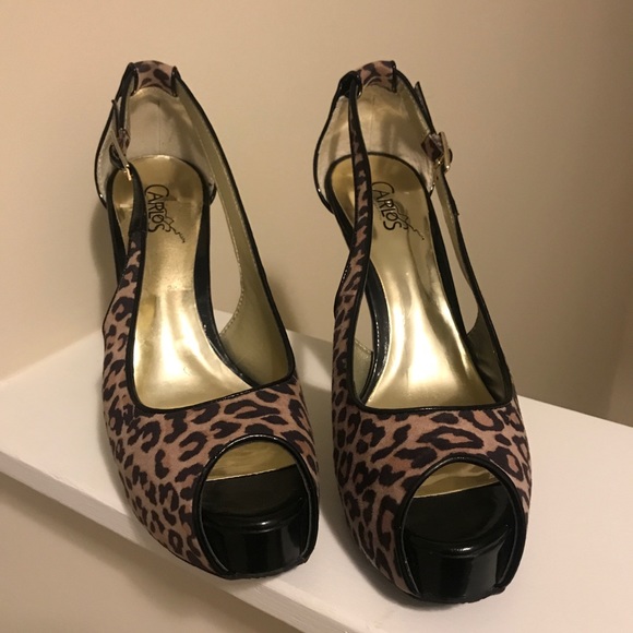 Leopard platform heels - Picture 1 of 2